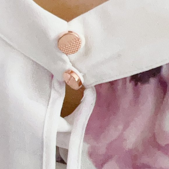 Ted Baker London Floral Blouse - Pink and Green - Picture 4 of 9